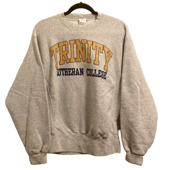Vintage Collegiate Crewneck Sweatshirt Trinity Lutheran College Mens Size Medium - Picture 1 of 2